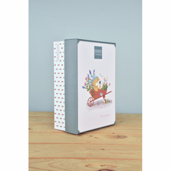 Doudou Dárková sada Plyšová kravička Aneth s úchytem na d...