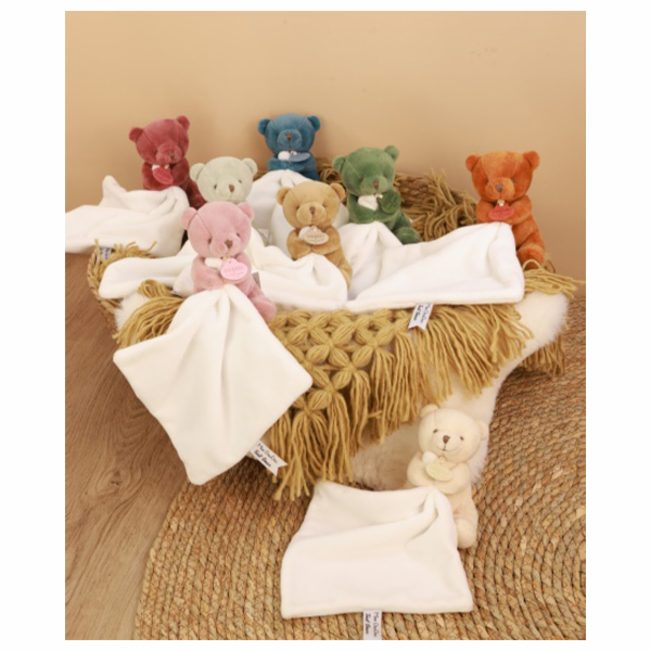 Doudou Můj malý medvídek 10 cm oranžový