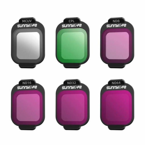 Filtry MCUV, CPL, ND8, ND16, ND32, ND64 Sunnylife do DJI ...