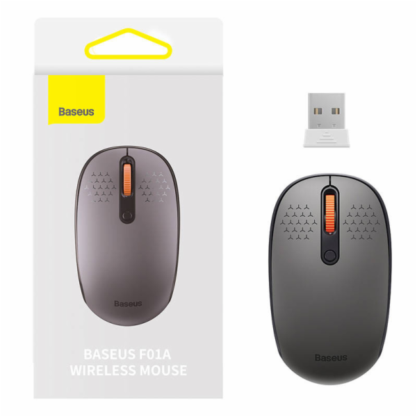Bezdrátová myš Baseus F01A 2.4G 1600DPI (matně šedá)