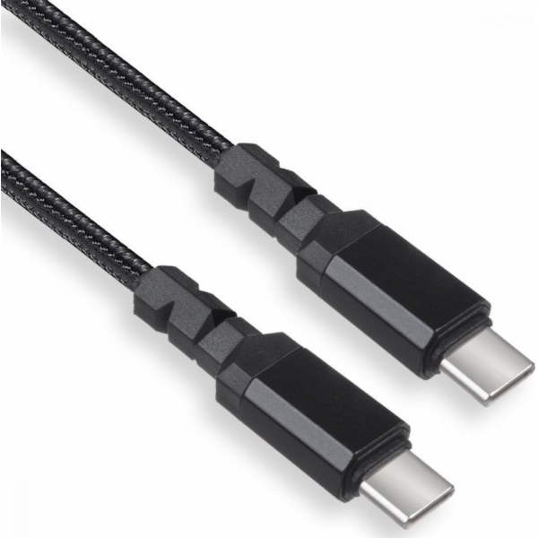 Kabel 2x USB-C 15W 2m s podporou QC 3.0 MCE494 Černý