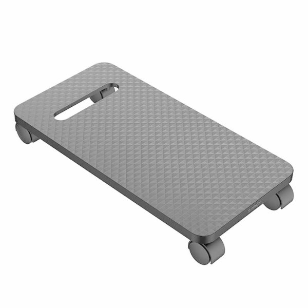 Desktop computer stand, on wheels (black) 15 kg