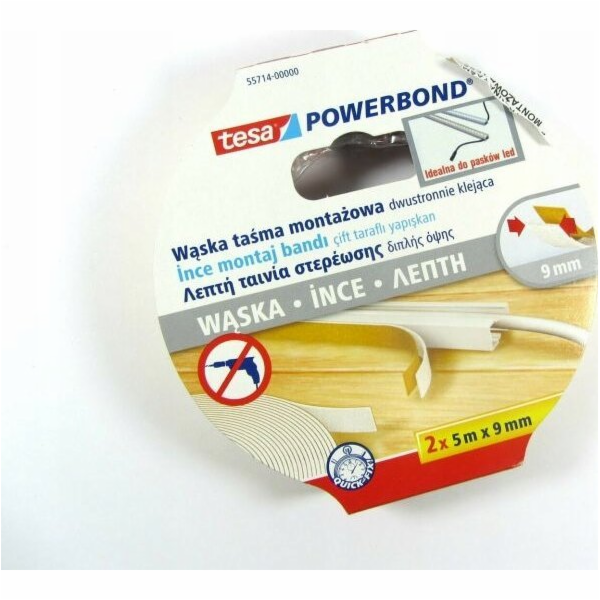 Tesa Montageband tesa Powerbond 2x 5m x 9mm schmal