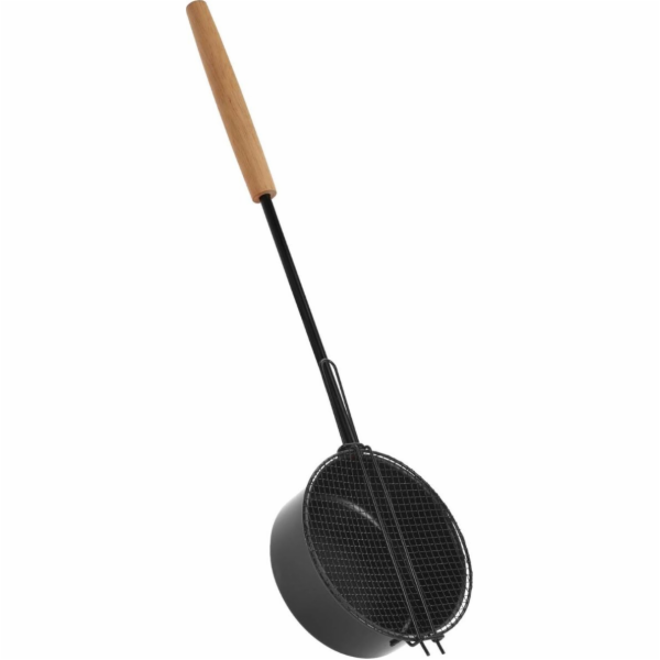 BigBuy Garden Pánev na oheň s roštem, délka 51,5 cm