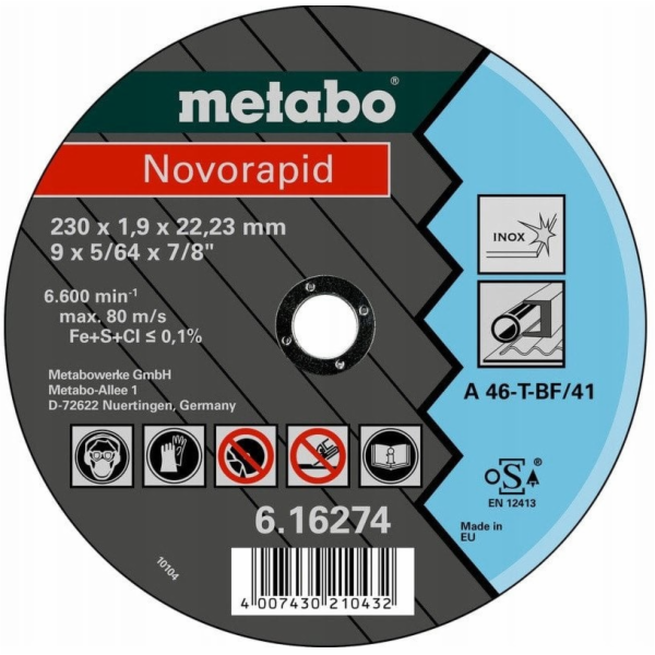 Metabo Novorapid 230x1,9x22,23 Inox