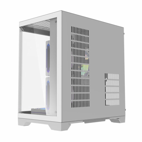 Počítačová skříň Darflash FT350 + 5 ventilátorů aRGB (bílá)
