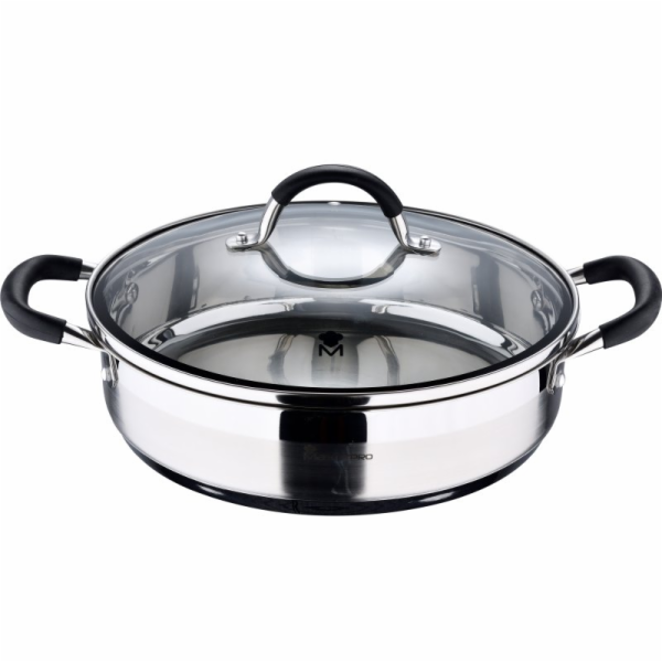 Servírovací pánev s poklicí nerez FOODIES 28 cm 3,8 litru...