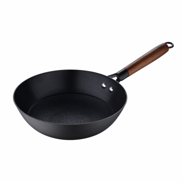 Pánev WOK železná ODIN 24 cm černá BGMP-3818