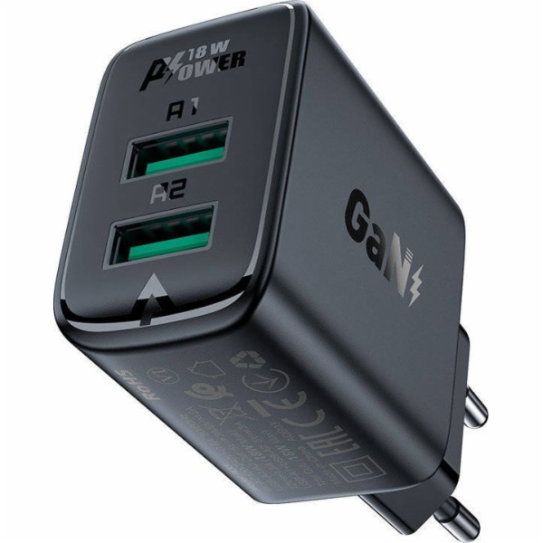Acefast Nabíječka A33 2x USB-A 2,4 A (6974316281405)