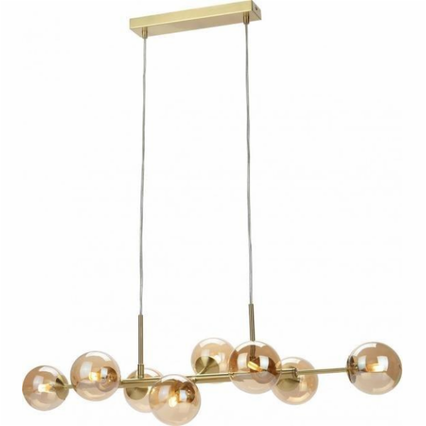 Italux Závěsná lampa ze skla ERIMIDA PND-2244-8A-GD Moder...