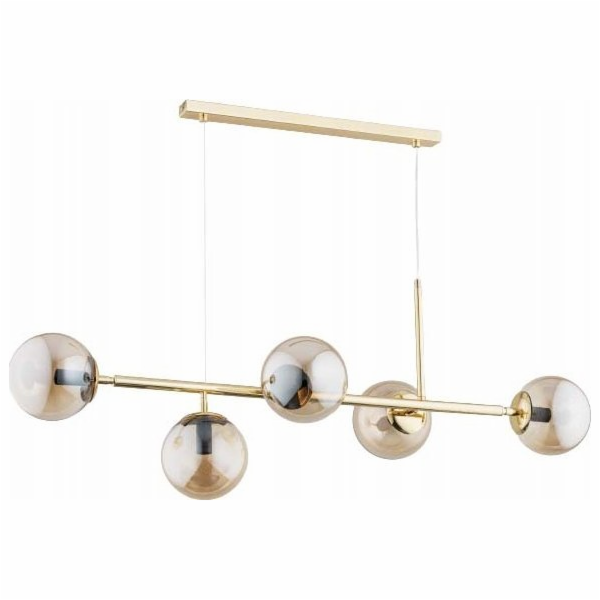 NoName Závěsná lampa Alfa Dansa 63019, 5x40W, E14, zlatá