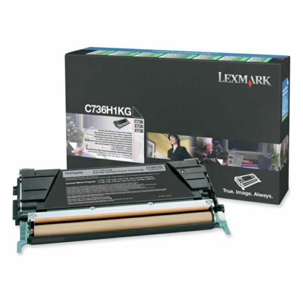 Lexmark Originální černý toner C736H1KG (0C736H1KG)