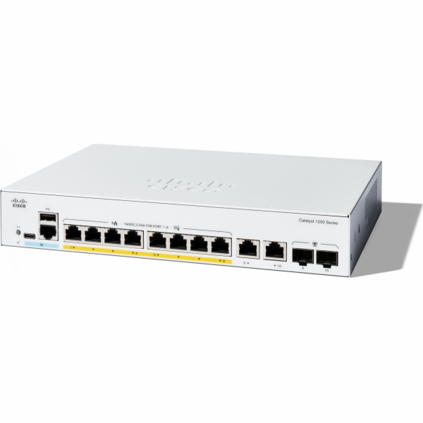 Cisco Přepínač Catalyst 1200 8-portový GE PoE Ext PS 2x1G...