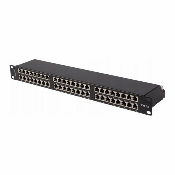 Lanberg Patch panel LANBERG, 48 portů, 1U, 19", Cat 6A, F...