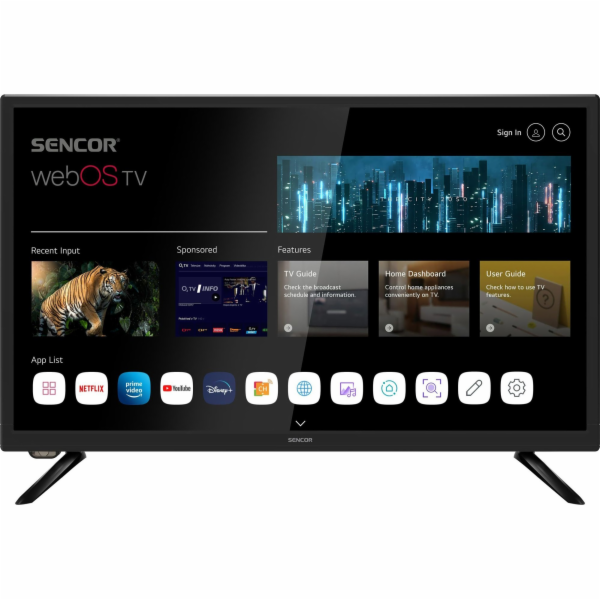 Sencor SLE 24S801TCSB LED 24'' HD Ready televize s WebOS