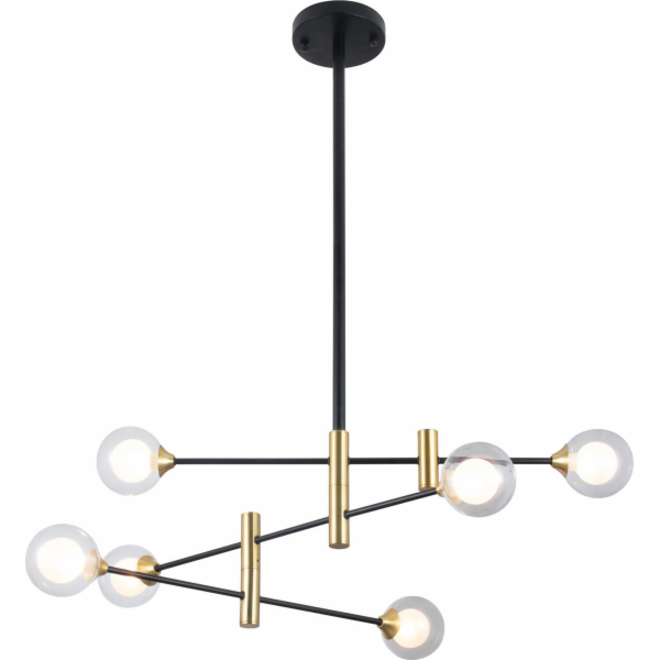 Italux Závěsná lampa Italux Marino PND-9148-6 Černá moder...