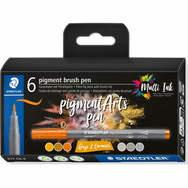 Staedtler MultiInk pigmentové umělecké štětcové pero STAE...