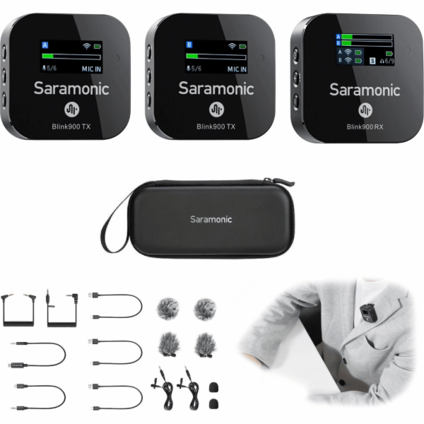 Saramonic Bezdrátový mikrofon Saramonic Blink900 B2 (RX +...