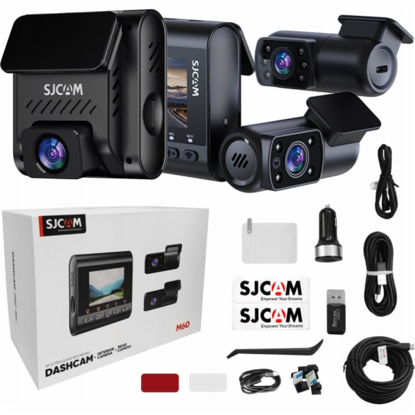 SJCAM SJCAM SJDASH M60 BLACK (3CH) +2 kamery
