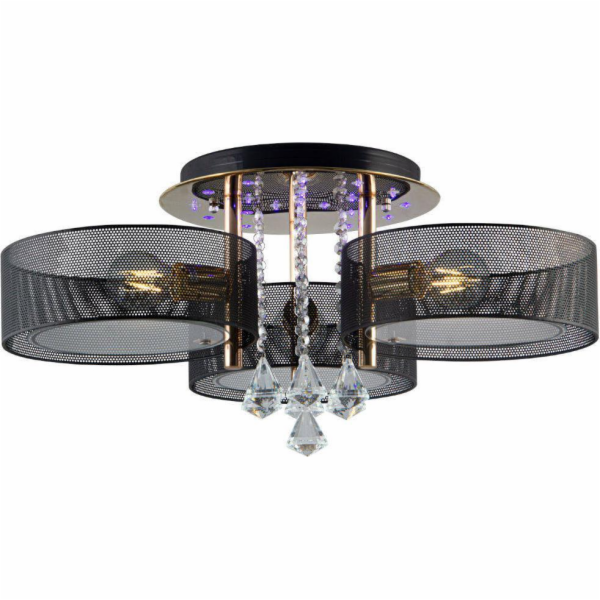 Mdeco Stropní lampa Stropní lampa glamour ELMDRS8006/3 TR...