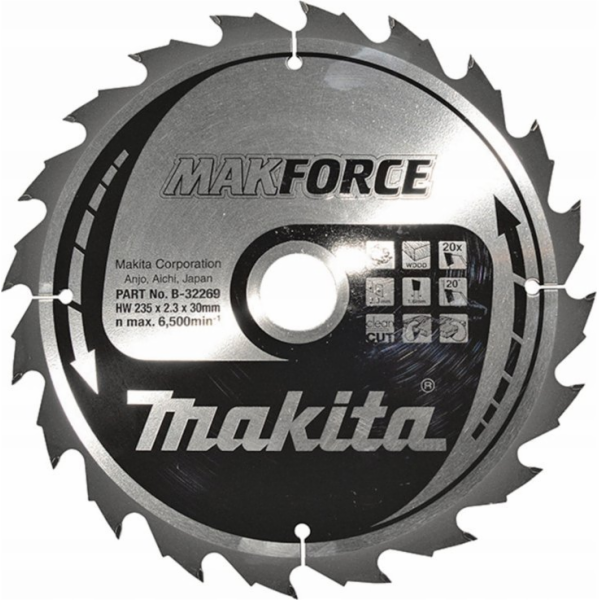 Makita MAKITA KRUHOVÁ PILA 235x30x20z MAKFORCE WOOD