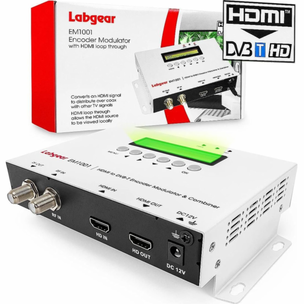 Dedra HDMI modulátor pro DVB-T H.264 Labgear EM1001 35MER...