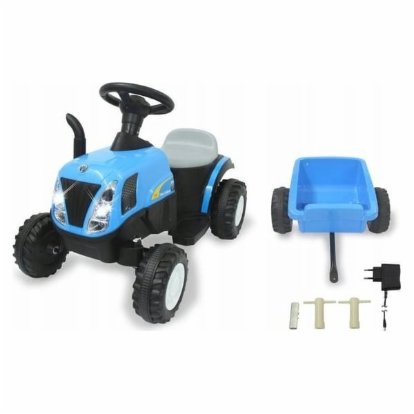 Jamara Traktor Jamara New Holland s úchytem 6V modrý