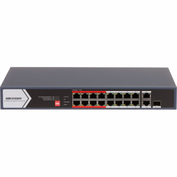 Hikvision PŘEPÍNAČ POE DS-3E0318P-E/M(C) 16-PORTOVÝ SFP H...