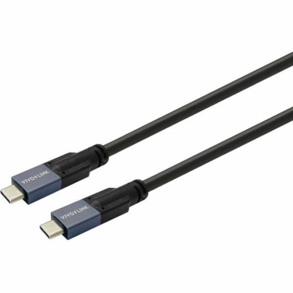 VivoLink Kabel USB-C na USB-C 7,5 m černý (PROUSBCMM7.5)