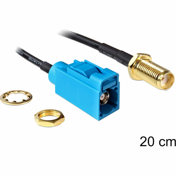 Delock Anténní kabel 0,2 m černý (88583)