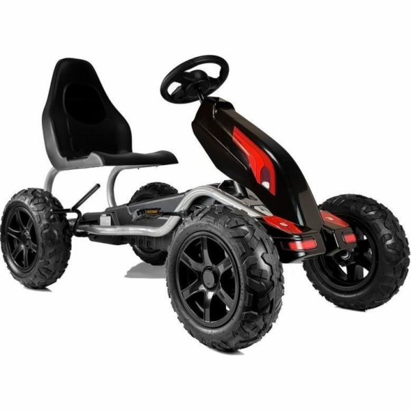 1life Pedal Gokart B012 Nafukovací kola Černá