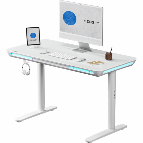SENSE7 NOMO psací stůl bílý 120 cm x 60 cm
