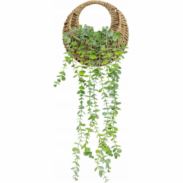 Atmosphera Umělý eukalyptus v pleteném květináči, 70 cm