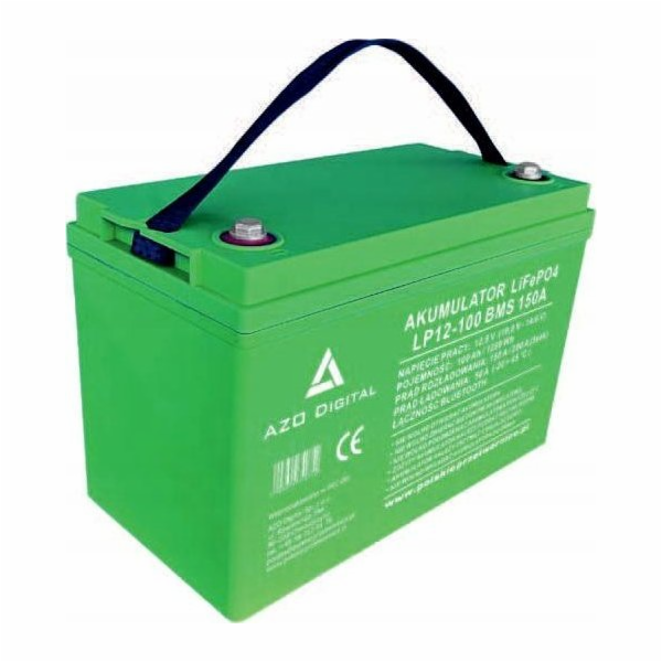 AZO Digital Digitální LiFePO4 baterie LP12-100 100Ah 12V ...