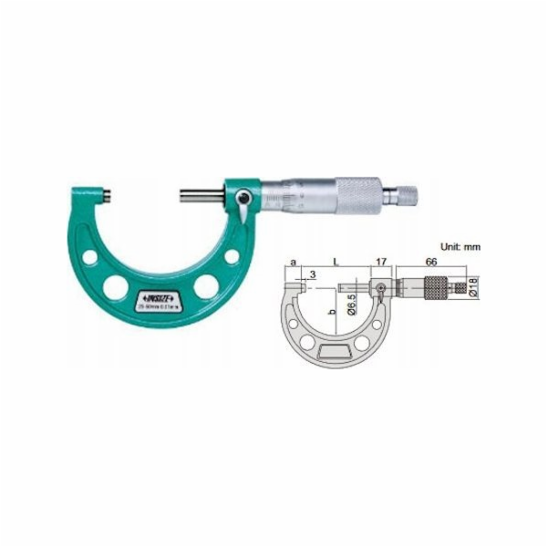 Insize MIKROMETR VNITŘNÍ 225-250 STANDARD