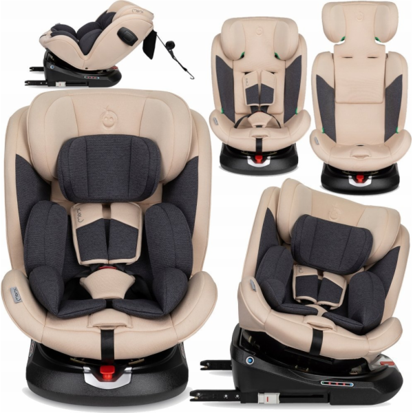 MoMi Autosedačka EMi pro výšku 40 až 150 cm - béžová