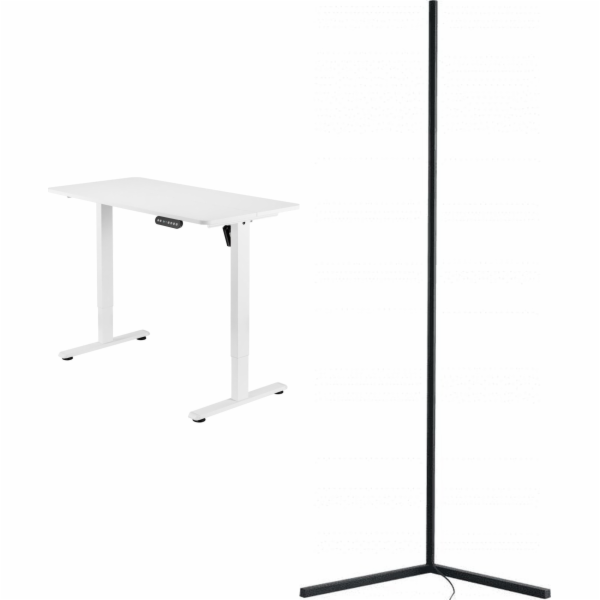 Mozos Desk Mozos ED PRO WH Desk White 120 cm x 60 cm + Ro...