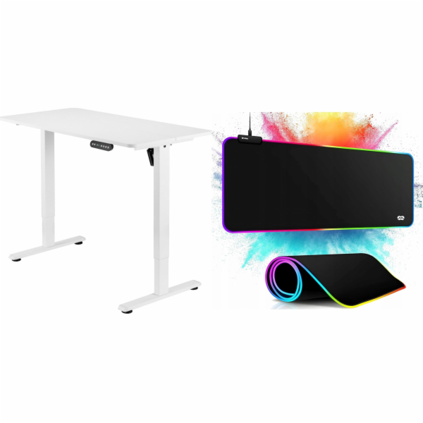 Mozos Desk Mozos ED PRO WH Desk White 120 cm x 60 cm + PO...