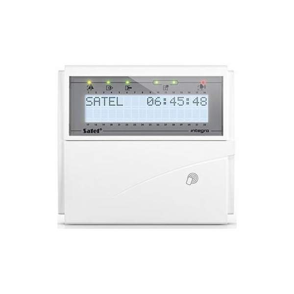 Satel LCD klávesnice (bílé podsvícení, čtečka bezkontaktn...