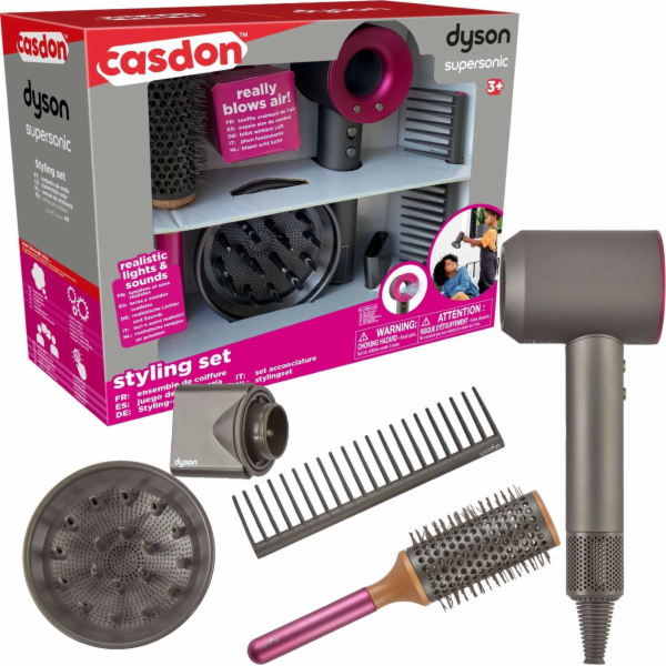 Sada pro styling vlasů Casdon Dyson s 5dílným fénem Super...