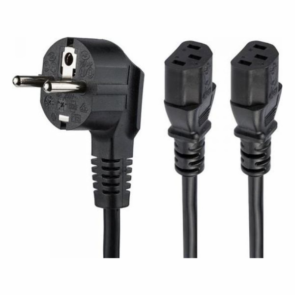 StarTech Napájecí kabel StarTech 2M SCHUKO CEE7 TO 2X C13...
