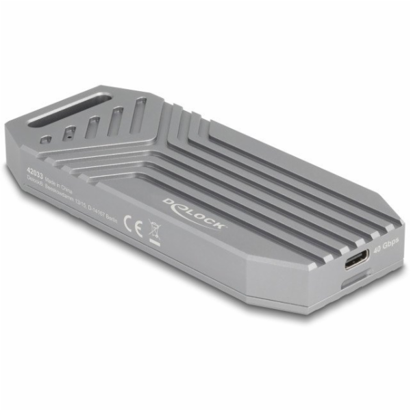 Delock M.2 NVMe SSD Gehäuse USB 40 Gbps - werkzeugfrei