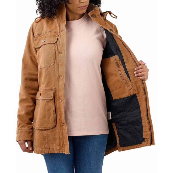 Carhartt Hnědý kabát Carhartt Weathered Duck