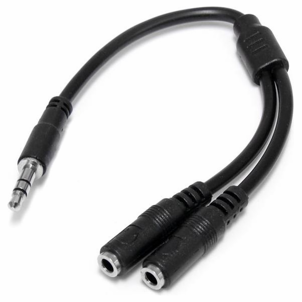 StarTech.com 3.5mm Audio Extension Cable - Slim Audio Spl...