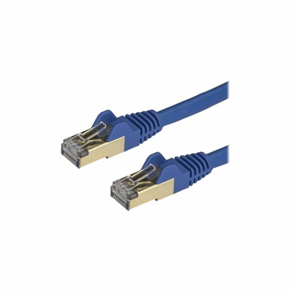 Patchcord StarTech CAT6A, STP, 1m, modrý (6ASPAT1MBL)