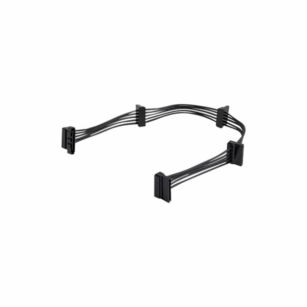 StarTech SATA 15-pin - SATA 15-pin x4, 0,4 m, černá (PYO4...