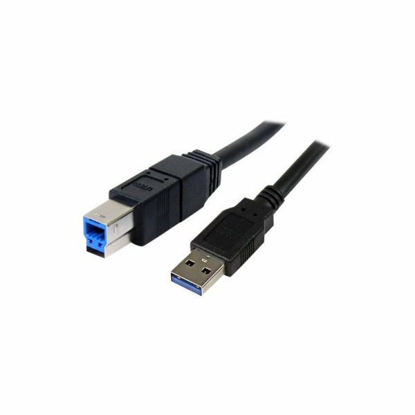 StarTech USB-A - USB-B kabel USB 3 m modrý (USB3SAB3MBK)