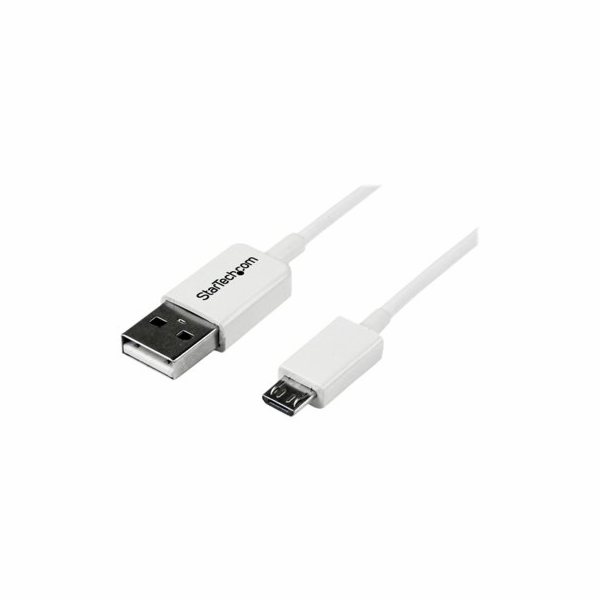 StarTech USB-A - microUSB USB kabel 1 m Bílý (USBPAUB1MW)