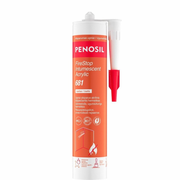 AKRYLÁTOVÝ TĚSNÍCÍ MATERIÁL PENOSIL FIRESTOP 681 300ML BÍLÝ