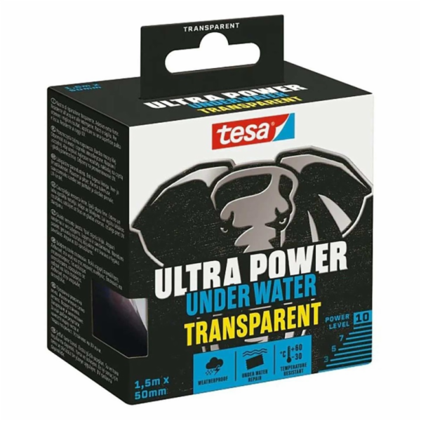Opravná páska Ultra Power Podvodní průhledná, 1,5 m x 5 cm